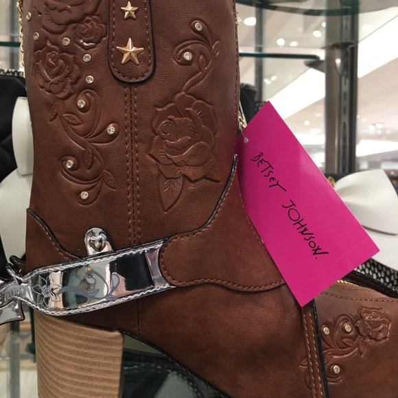 Betsey Johnson Kitsch Giddy Up Cowboy Crossbody Bag Boot New Sealed - Picture 9 of 10